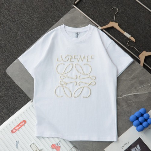 Loewe Logo Embroidery Relaxed Fit T-Shirt in Cotton