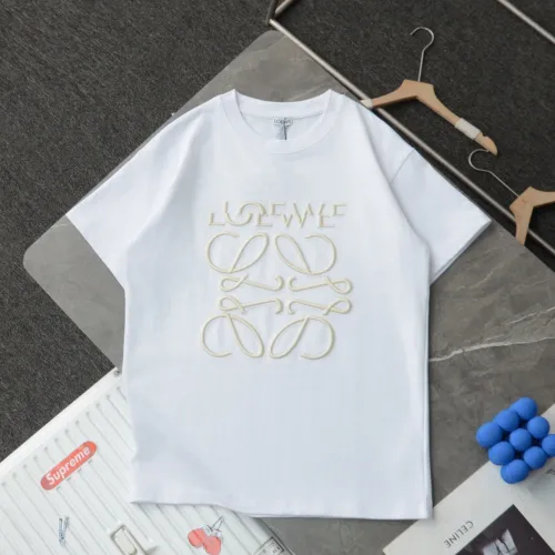 Loewe Logo Embroidery Relaxed Fit T-Shirt in Cotton