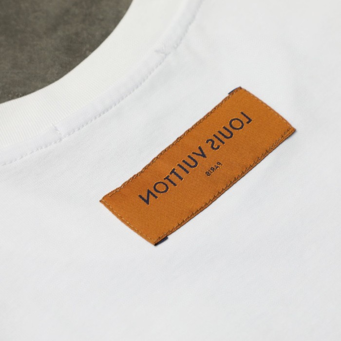 Louis Vuitton Logo Embossed Cotton T-Shirts
