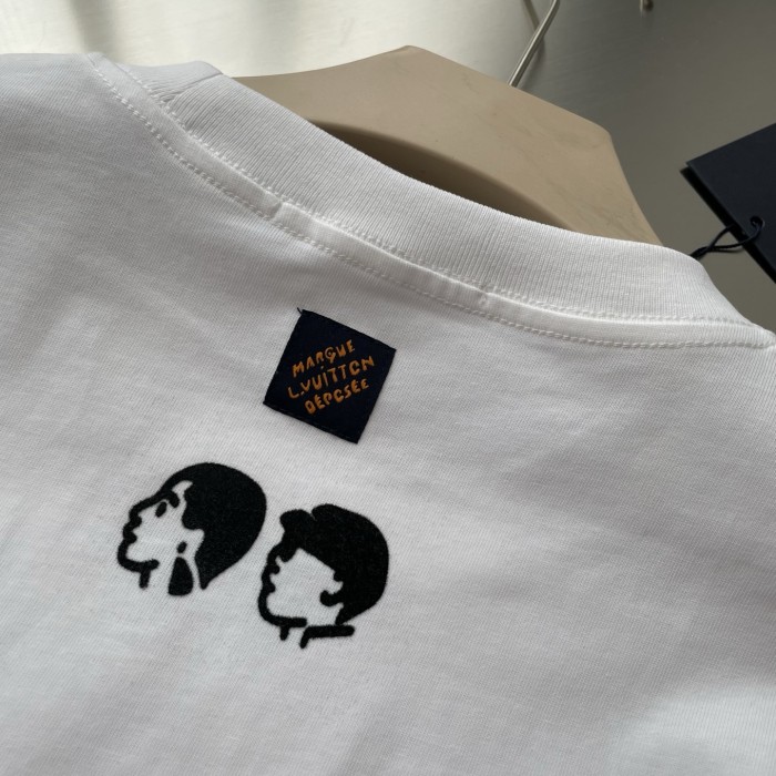 Louis Vuitton Flocked Heart Print T-Shirt