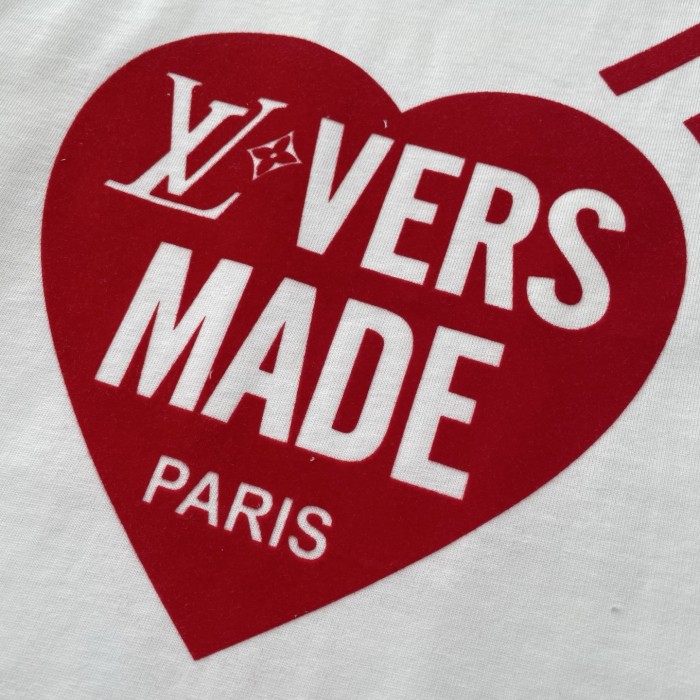 Louis Vuitton Flocked Heart Print T-Shirt