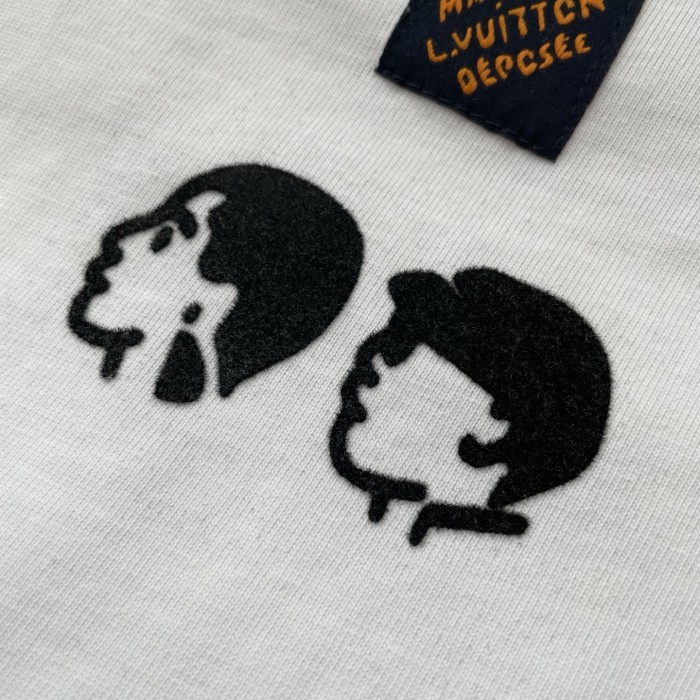 Louis Vuitton Flocked Heart Print T-Shirt