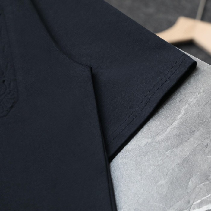 Louis Vuitton Logo Embossed Cotton T-Shirts