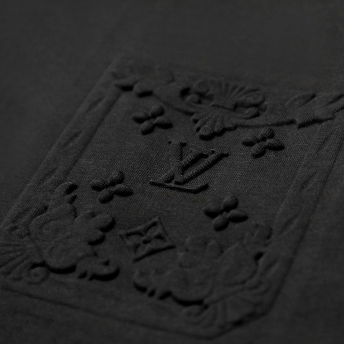 Louis Vuitton Logo Embossed Cotton T-Shirts