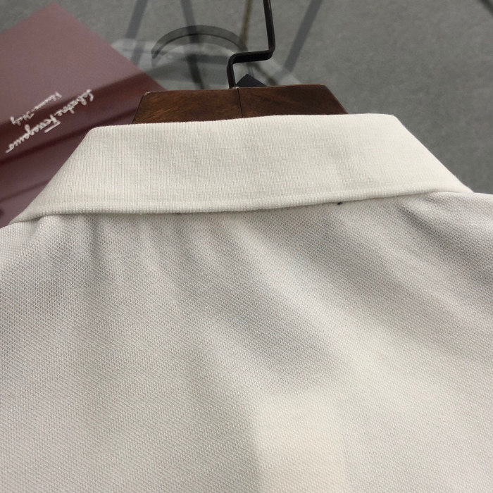 Prada Classic Metal Logo Polo Tee