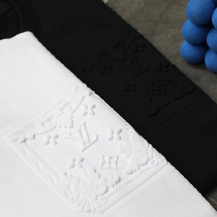 Louis Vuitton Logo Embossed Cotton T-Shirts