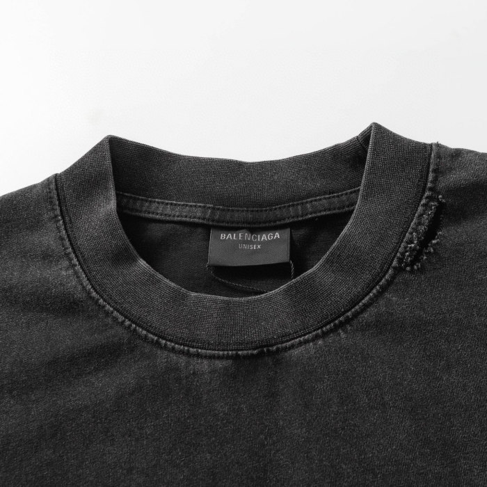 Balenciaga Old Paper Clip Safety Pin Tee Short Sleeve