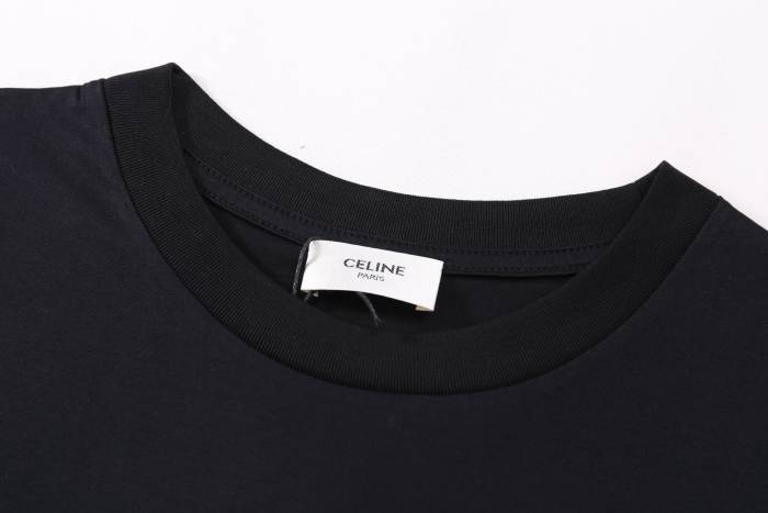 CELINE LOOSE T-SHIRT IN COTTON JERSEY