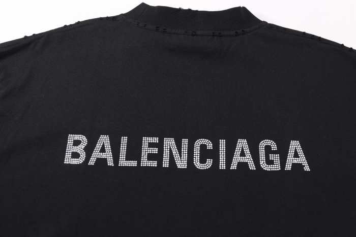 Balenciaga studded-logo T-shirt