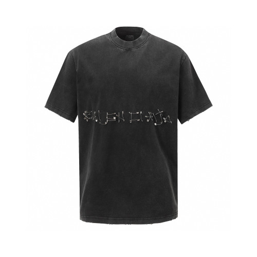 Balenciaga Old Paper Clip Safety Pin Tee Short Sleeve