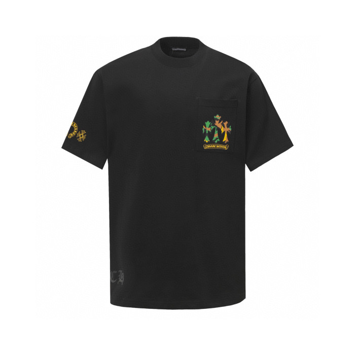 Chrome Hearts Triple Camo Cross Cemetery Short Sleeve Tee