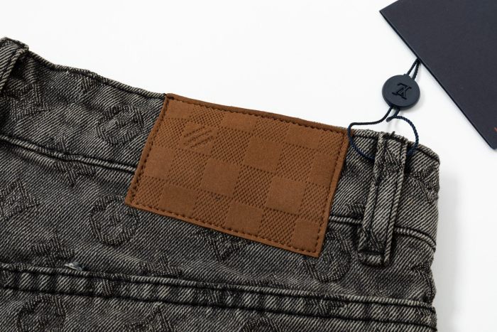 Louis Vuitton Obscure Jacquard Denim Shorts