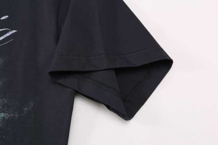 Balenciaga Men's Getaria T-shirt Oversized in Black Faded