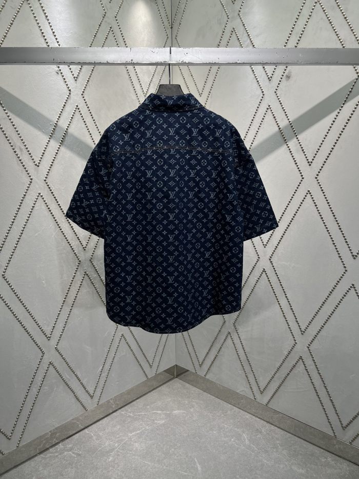 Louis Vuitton Monogram Jacquard Denim Short Sleeve