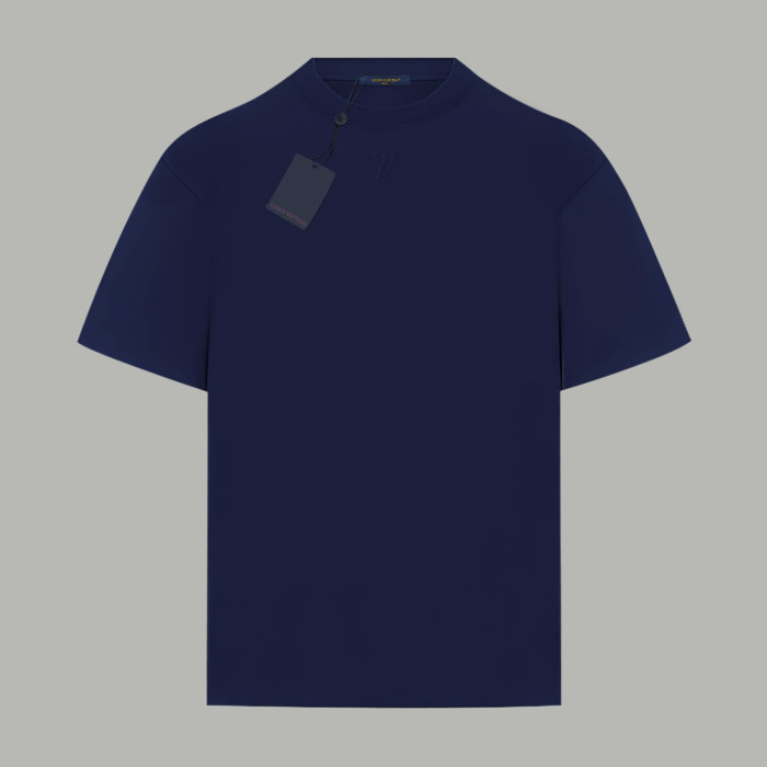 Louis Vuitton Logo Cotton Short-sleeved Embossed LV T-Shirt