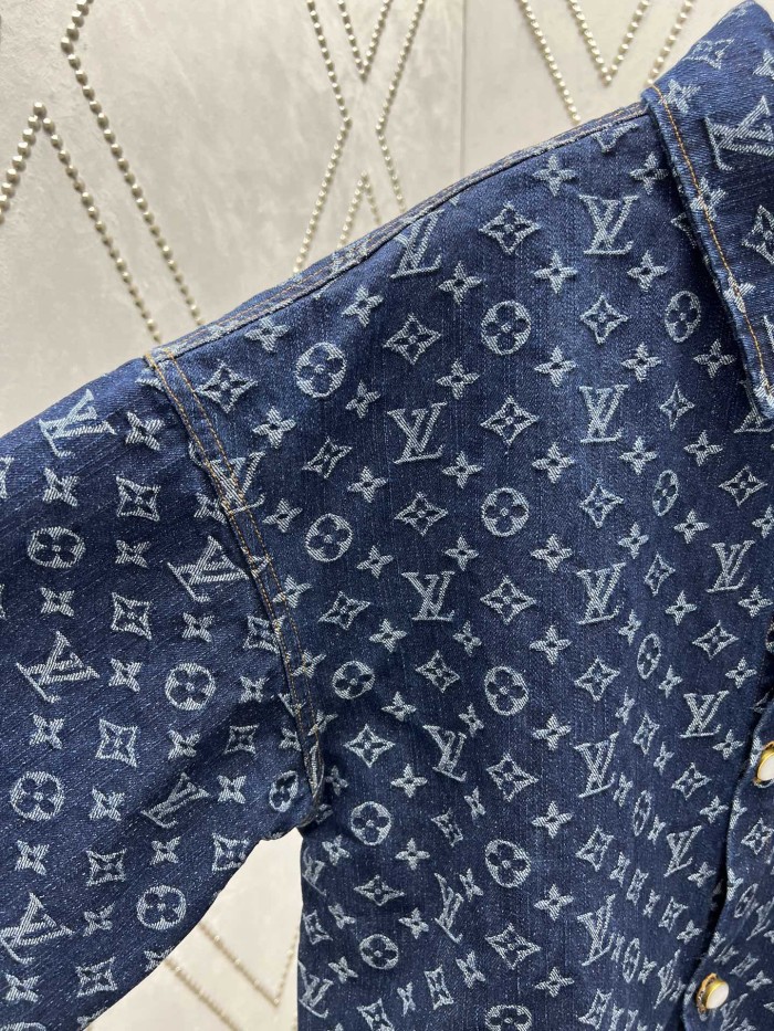 Louis Vuitton Monogram Jacquard Denim Short Sleeve