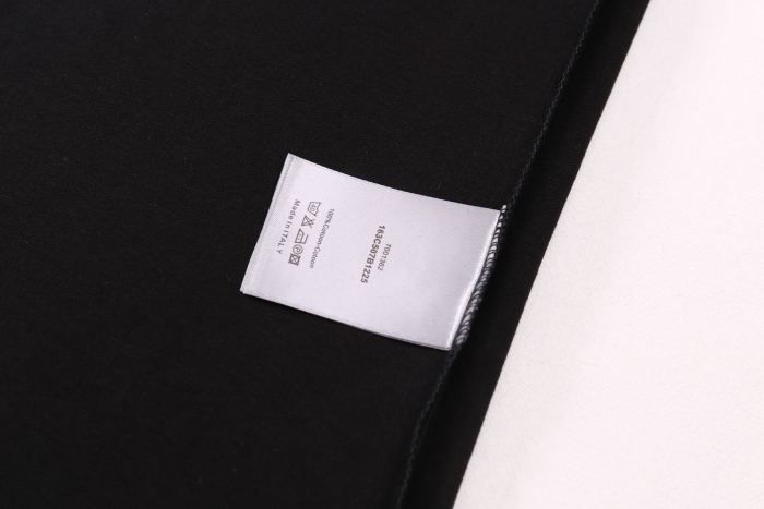 Dior x Stone Island Shirt Logo Print Black Oversized Fit T-Shirt