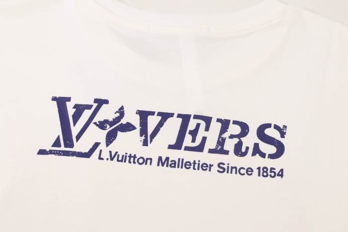 Louis Vuitton Embellished Graphic Cotton T-Shirt Paris Rooftops