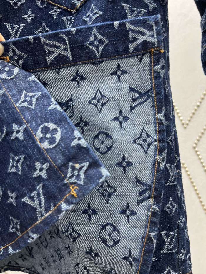 Louis Vuitton Monogram Jacquard Denim Short Sleeve