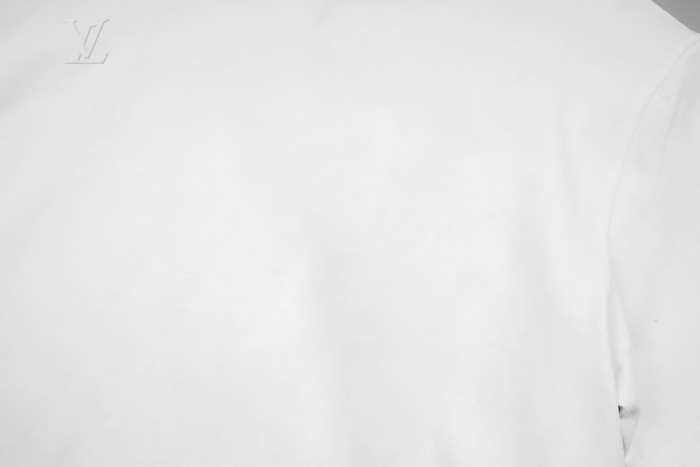 Louis Vuitton Logo Cotton Short-sleeved Embossed LV T-Shirt