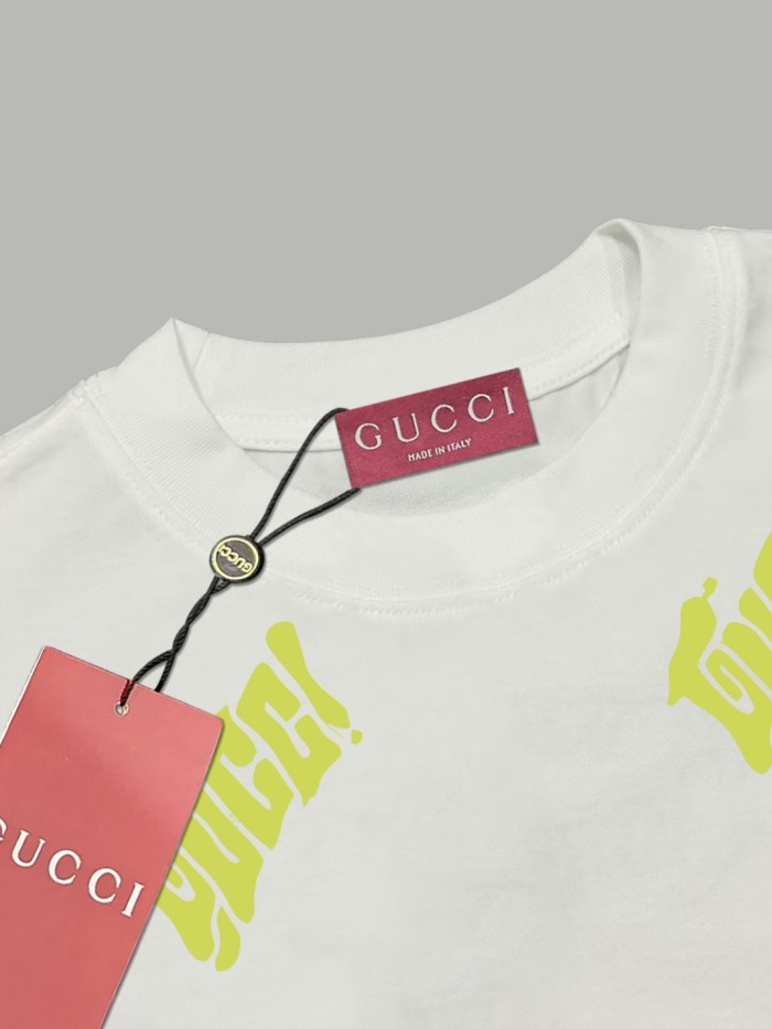Gucci Logo Embroidered Cotton Jersey T-shirt