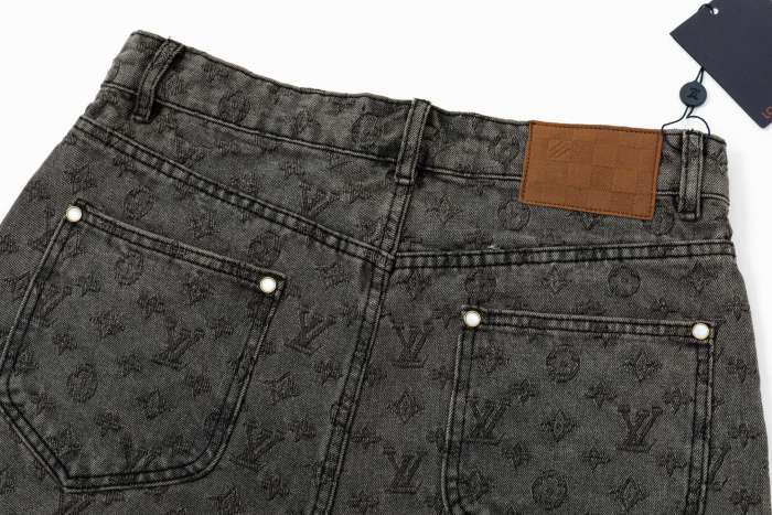 Louis Vuitton Obscure Jacquard Denim Shorts