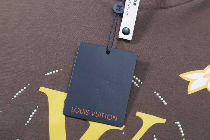Louis Vuitton Washed Embellished Cotton T-Shirt