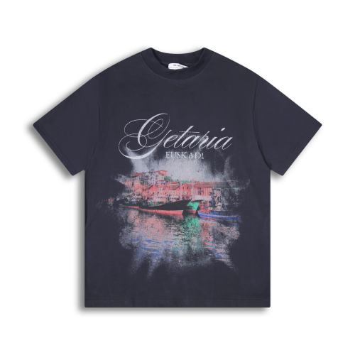Balenciaga Men's Getaria T-shirt Oversized in Black Faded