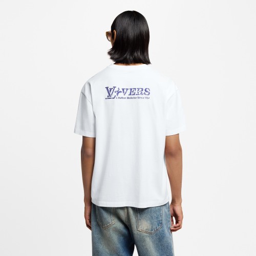 Louis Vuitton Embellished Graphic Cotton T-Shirt Paris Rooftops