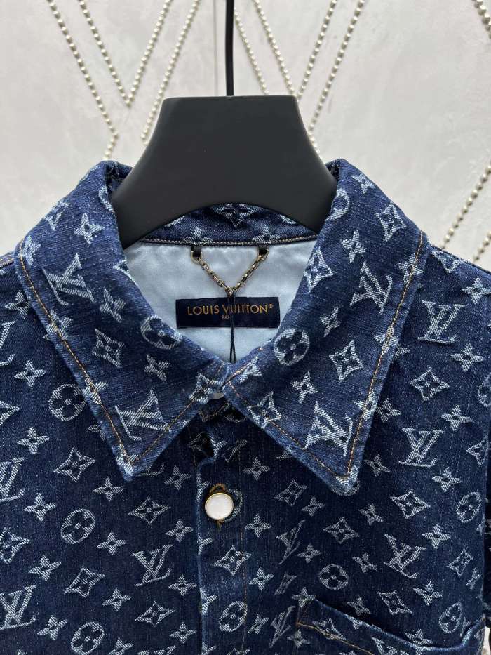 Louis Vuitton Monogram Jacquard Denim Short Sleeve