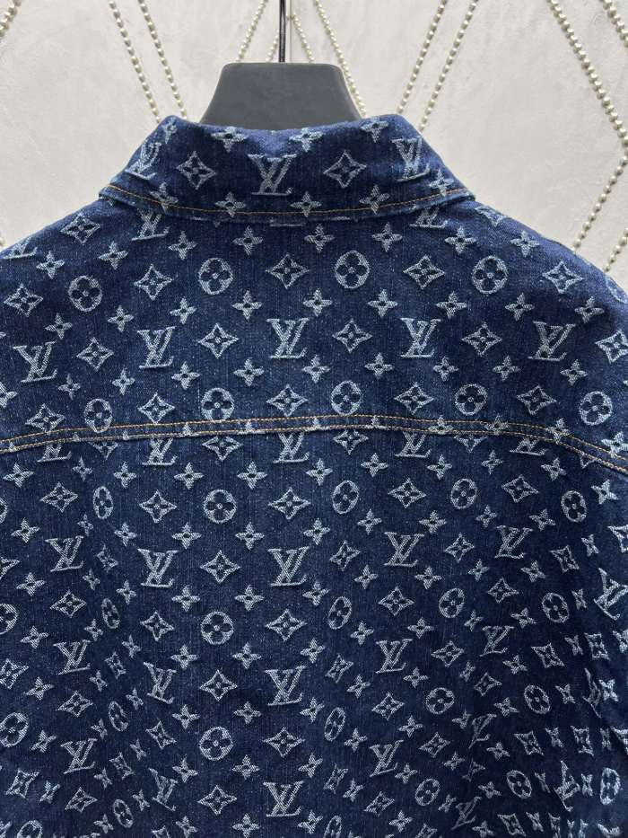 Louis Vuitton Monogram Jacquard Denim Short Sleeve