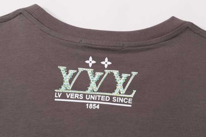 Louis Vuitton Washed Embellished Cotton T-Shirt