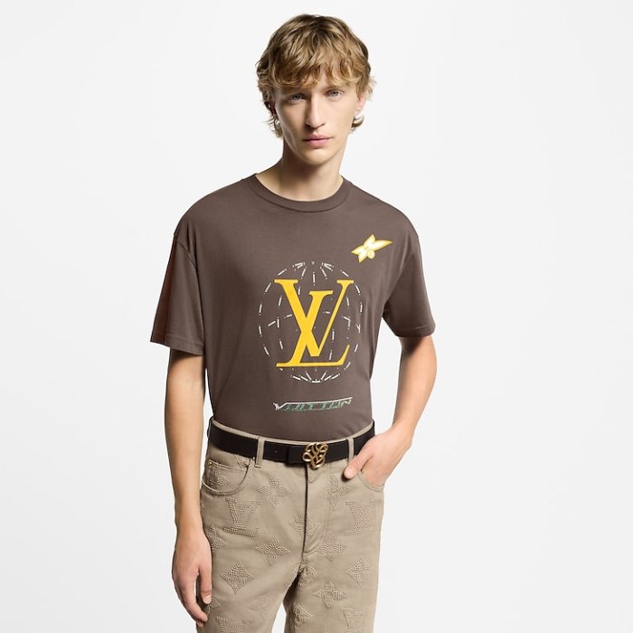 Louis Vuitton Washed Embellished Cotton T-Shirt