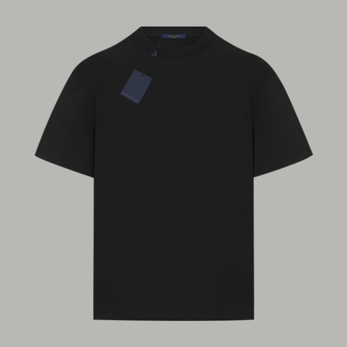 Louis Vuitton Logo Cotton Short-sleeved Embossed LV T-Shirt