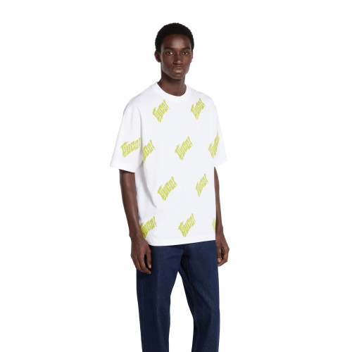 Gucci Logo Embroidered Cotton Jersey T-shirt