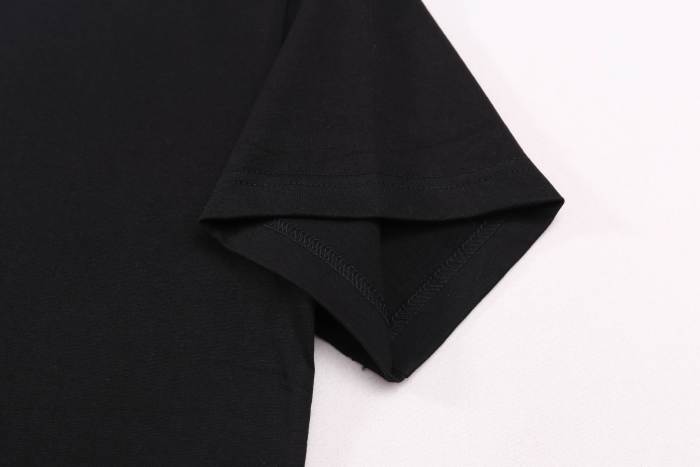 Dior x Stone Island Shirt Logo Print Black Oversized Fit T-Shirt