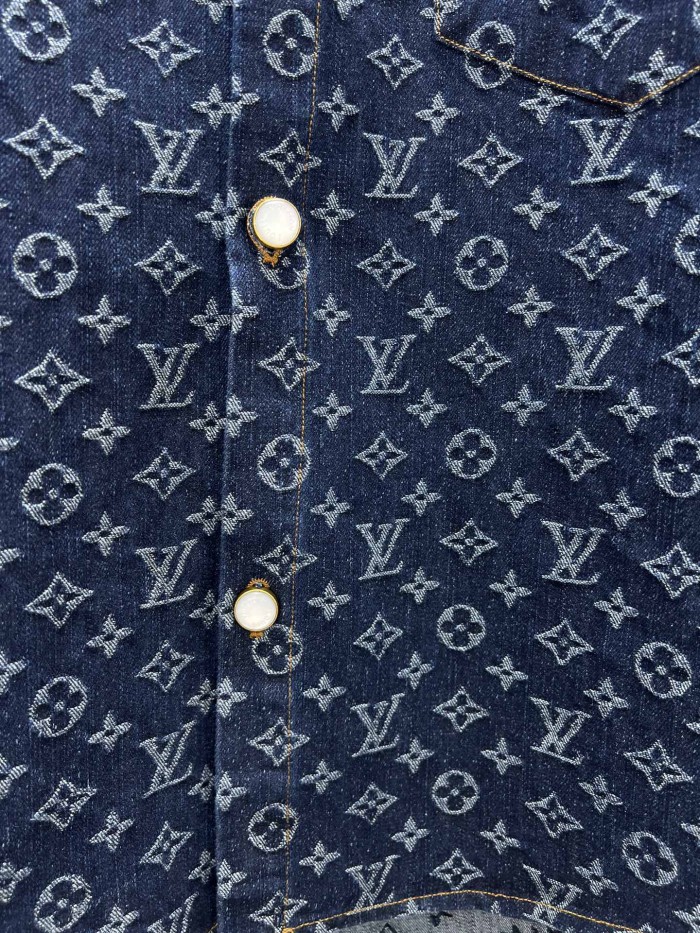 Louis Vuitton Monogram Jacquard Denim Short Sleeve