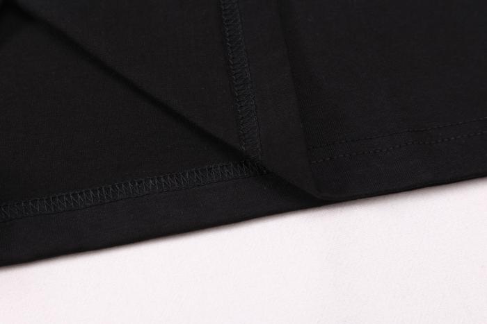 Dior x Stone Island Shirt Logo Print Black Oversized Fit T-Shirt