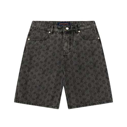 Louis Vuitton Obscure Jacquard Denim Shorts