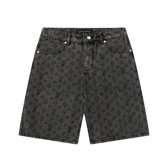 Louis Vuitton Obscure Jacquard Denim Shorts