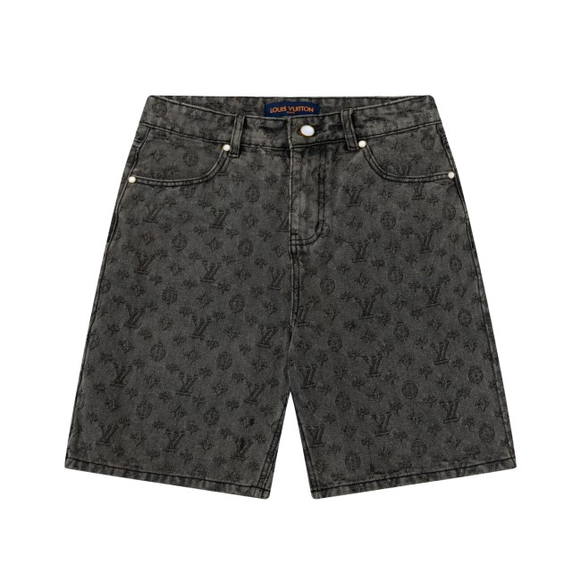 Louis Vuitton Obscure Jacquard Denim Shorts