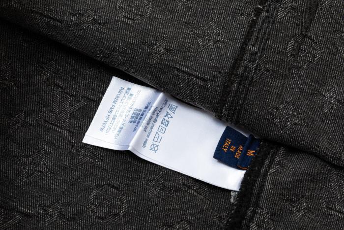 Louis Vuitton Obscure Jacquard Denim Short Sleeve Shirt