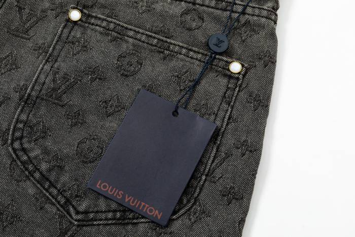 Louis Vuitton Obscure Jacquard Denim Shorts