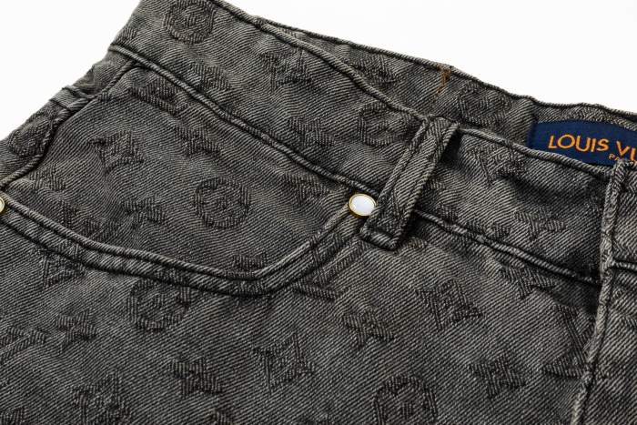 Louis Vuitton Obscure Jacquard Denim Shorts