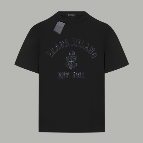 PRADA White Printed Jersey T-shirt Oversize