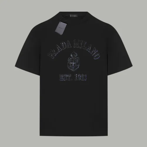 PRADA White Printed Jersey T-shirt Oversize