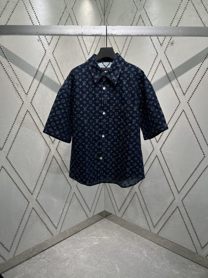 Louis Vuitton Monogram Jacquard Denim Short Sleeve