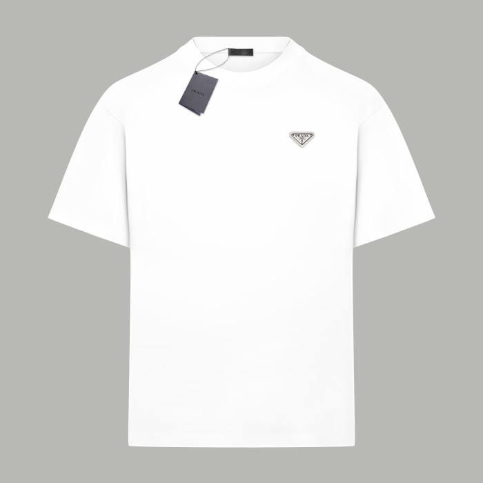 Prada triangle-logo Terry T-shirt Oversize