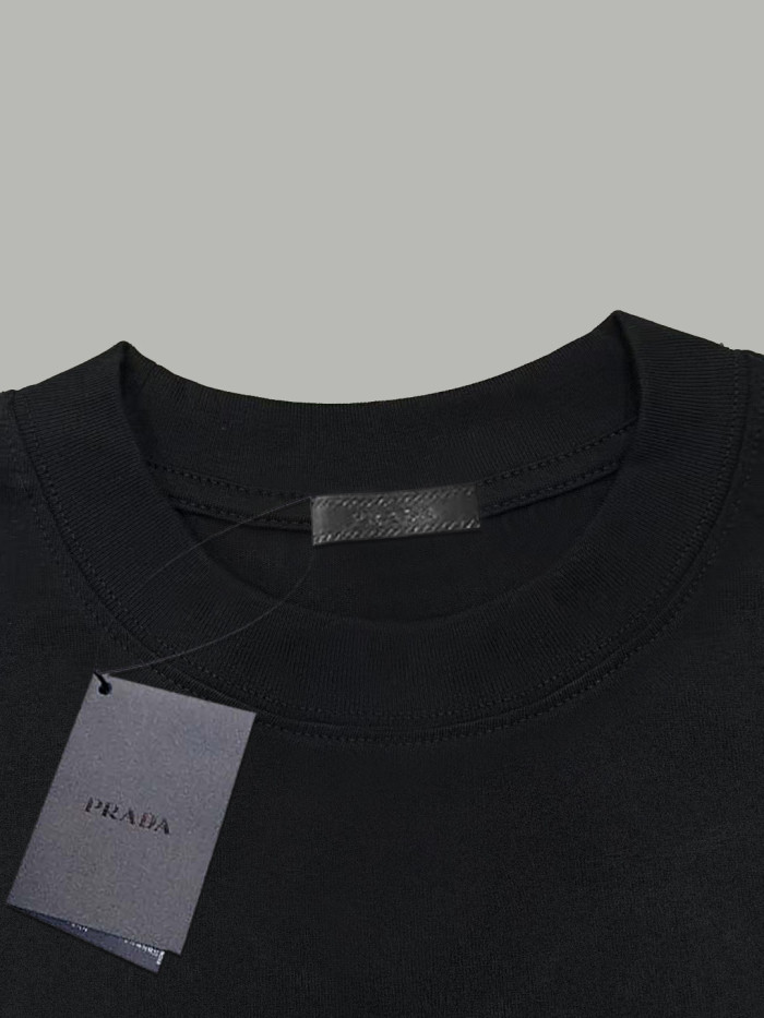 Prada triangle-logo Terry T-shirt Oversize