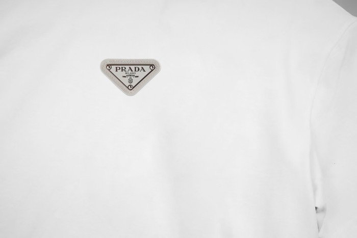 Prada triangle-logo Terry T-shirt Oversize